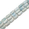 Aquamarine Faceted Cylinder Beads Size 10x16mm 15.5'' Strand