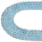 High Quality Natural Aquamarine Smooth Round Beads 6mm 8mm 10mm 15.5'' Strand