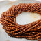 natural hessonite orange garnet faceted round beads