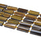Tiger's eye faceted flat rectangle cylinder tube beads 