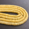 yellow jade Heishi Rondelle Discs beads
