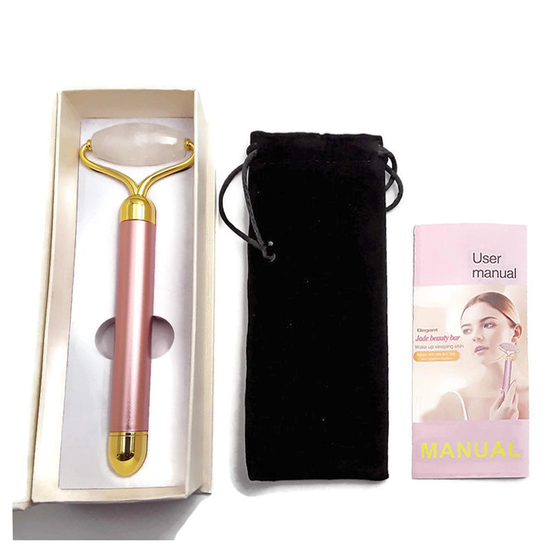 white jade electric vibrating facial roller massagerworks aa battery