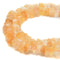 Citrine Rough Nugget Chunks Center Drill Beads Approx 6x14mm 15.5" Strand