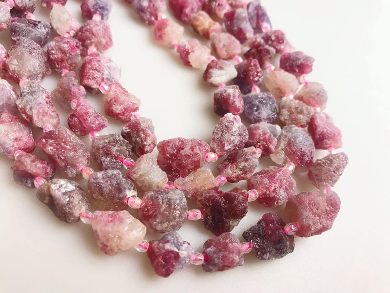 natural tourmaline rough nugget beads