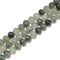Natural Green Rutilated Quartz Smooth Round Beads Size 6mm 8mm 10mm 15.5''Strand