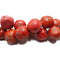 Natural Red Sponge Coral Smooth Irregular Round Beads Size 16mm 15.5" Strand