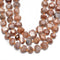 natural peach moonstone faceted nugget chunk beads 
