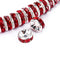 light siam red rhinestone rondelle spacers