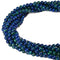 Lapis in Malachite Smooth Round Beads Size 6mm 15.5'' Strand