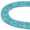 Blue Turquoise Rectangle Tube Beads Size 4x13mm 15.5'' Strand