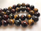 Multi-Color Tiger's eye smooth round beads