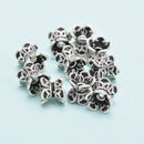 925 Sterling Silver Beads Cap Size 6x7mm Sold 8 Pcs Per Bag
