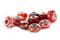 Mix Silver Plate Red Theme Murano Lampwork European Glass Crystal Charms Beads