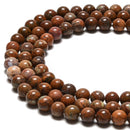 Natural African Coffee Brown Opal Smooth Round Beads Size 6mm 8mm 15.5'' Strand