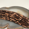 Copper Plated Hematite Smooth Flat Coin Beads 6mm 8mm 15" Strand