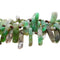 Chrysoprase Graduated Irregular Slab Slice Stick Points Beads 15-35mm 15.5" Strand