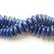 Lapis Lazuli Smooth Large Rondelle Beads 6x18mm 6x20mm 15.5" Strand