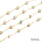 2x4mm Heishi Disc Beads Multi Gemstone Chain Sold One Meter Per Bag