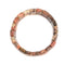 Leopard Skin Jasper Double Drill Beads Bracelet Size Approx 10x25mm Length 7.5"