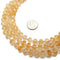 Natural Citrine Faceted Rondelle Wheel Discs Beads 5x8mm 15.5" Strand