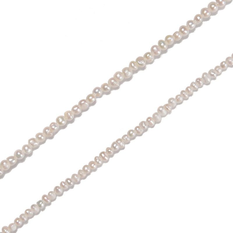 Tiny Fresh Water Pearl Potato Shape Beads Size 2-2.5mm 2.5-3mm 15.5'' Strand