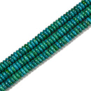 Azurite Smooth Rondelle Beads Size 2x6mm 3x8mm 15.5'' Strand