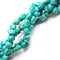 natural blue green turquoise irregular pebble nugget beads