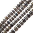 Labradorite Faceted Rondelle Wheel Disc Beads Approx 7-8mm 15.5" Strand