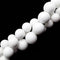 White Porcelain Smooth Round Beads Size 14mm 16mm 18mm 20mm 15.5" Strand