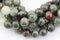 2.0mm Large Hole African Bloodstone Smooth Round Beads 8mm 10mm 15.5" Strand