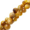 golden Tiger's eye faceted round beads