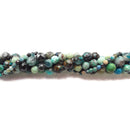 Natural Chrysocolla Faceted Round Beads 2mm 3mm 4mm 5mm 15.5" Strand