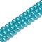 Aqua Blue Glass Pearl Smooth Round Beads 3mm 4mm 6mm 8mm 10mm 12mm 15.5" Strand
