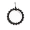 Black Onyx Smooth Round With Guru Beaded Bracelet Size 8mm 10mm 7.5'' Length