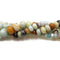 Multi-Color Amazonite Smooth Rondelle Beads 4x6mm 5x8mm 6x10mm 8x12mm 15.5" Strand