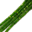 forest green dyed jade faceted rondelle beads 