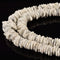 White Marble Magnesite Turquoise Graduated Slice Discs Beads 10-20mm 15.5" Strand