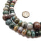Indian Agate Graduated Smooth Rondelle Beads 6-16mm 15.5" Strand