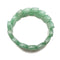 Green Aventurine Double Drill Leaf Shape Bracelet 15x20mm Length 7.5"