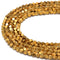 gold plated hematite faceted nugget beads
