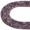 Natural Amethyst Faceted Rondelle Beads Size 3x5mm 3.5x5mm 15.5'' Strand