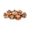 Mix Silver Plate Topaz Theme Murano Lampwork European Glass Crystal Charms Beads