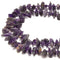 Amethyst Rough Nugget Chips Center Drill Beads Size Approx 8x18mm 15.5" Strand