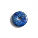 lapis blue sea sediment jasper donut circle pendant