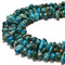 Blue/Green Sea Sediment Jasper Pebble Nugget Beads 5x10mm-8x15mm 15.5'' Strand