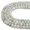 Natural Light Green Jade Smooth Round Beads Size 8mm 15.5'' Strand