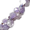 amethyst graduated short fat faceted points beads