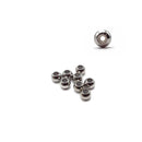 304 Stainless Steel Sliding Adjustable Rubber Stopper Beads 4x5mm 9 Pieces
