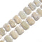 White Moonstone Graduated Faceted Trapezoid Beads 15x20-18x27mm 15.5" Strand