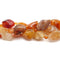 Carnelian Graduated Faceted Nugget Chunk Beads Approx 15-40mm 15.5'' Strand